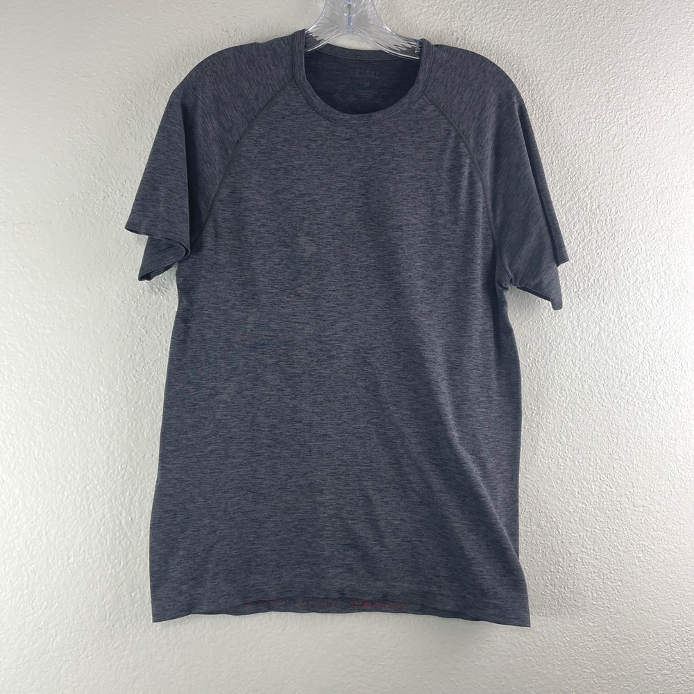 Rhone Reign Training T-Shirt Size Medium Gray Heather Active Gym Athletic Tee